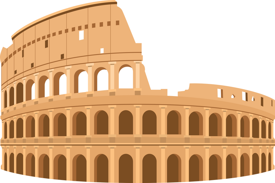 Roman Colosseum Illustration